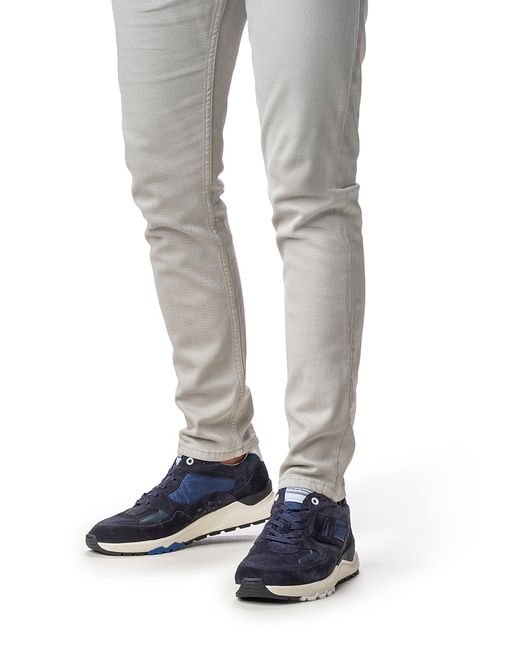 Donkerblauwe lage sneakers Floris Van Bommel