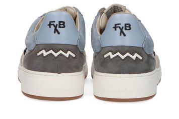 Light blue en light brown lage sneakers Floris Van Bommel