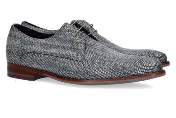 Black combi klassieke veterschoenen Floris Van Bommel