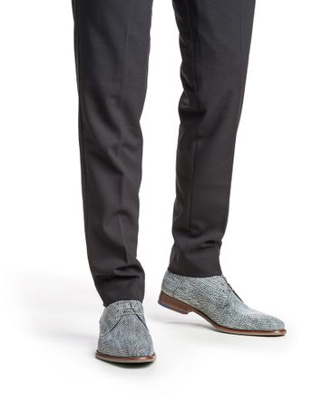 Black combi klassieke veterschoenen Floris Van Bommel