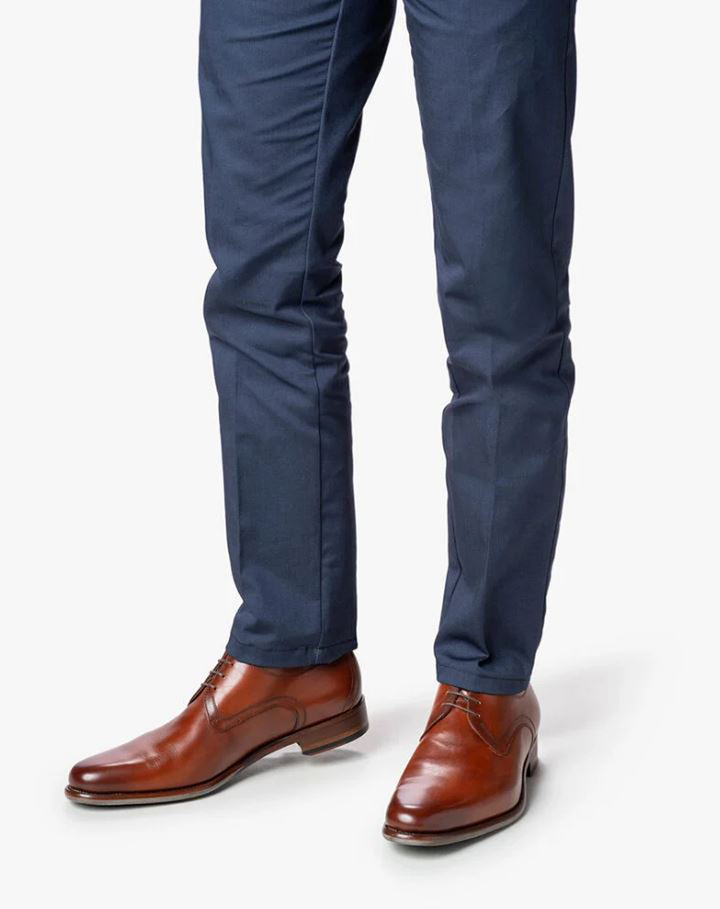 Dark cognac klassieke veterschoenen Floris Van Bommel