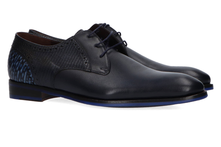 Donkerblauwe klassieke veterschoenen Floris Van Bommel