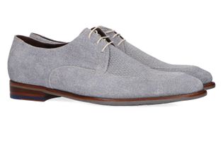 Floris Van Bommel Jeansblauwe veterschoenen