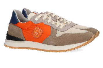 Beige/oranje lage sneakers Ambitious 