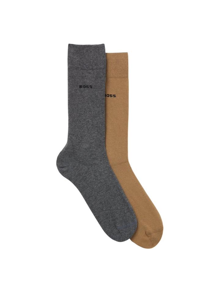 Medieum Beige kousen 2-pack Hugo Boss
