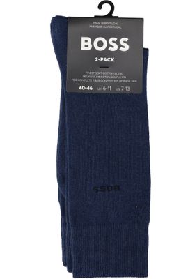 Blauwe kousen duo 2-pack Hugo Boss
