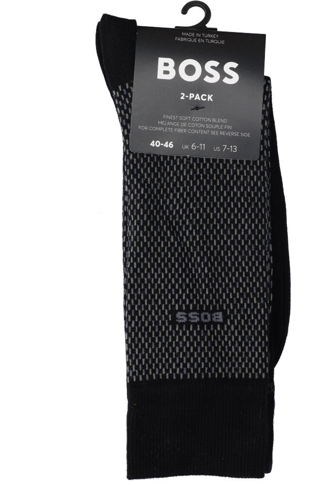 Zwarte duo-pack kousen Hugo Boss