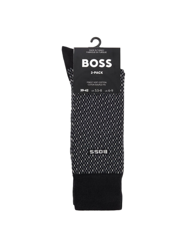 Zwarte duo-pack kousen Hugo Boss