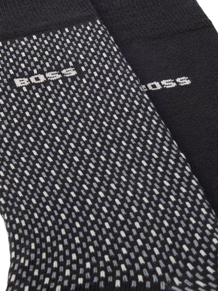 Zwarte duo-pack kousen Hugo Boss