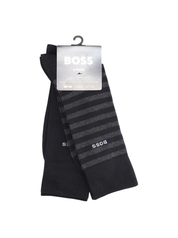 Zwarte kousen 2-pack Hugo Boss