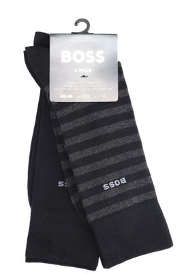 Zwarte kousen 2-pack Hugo Boss