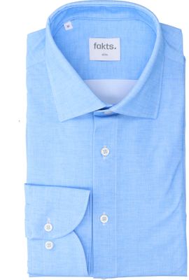 Lichtblauw hemd (slim fit) met lange mouwen Leisure Fakts