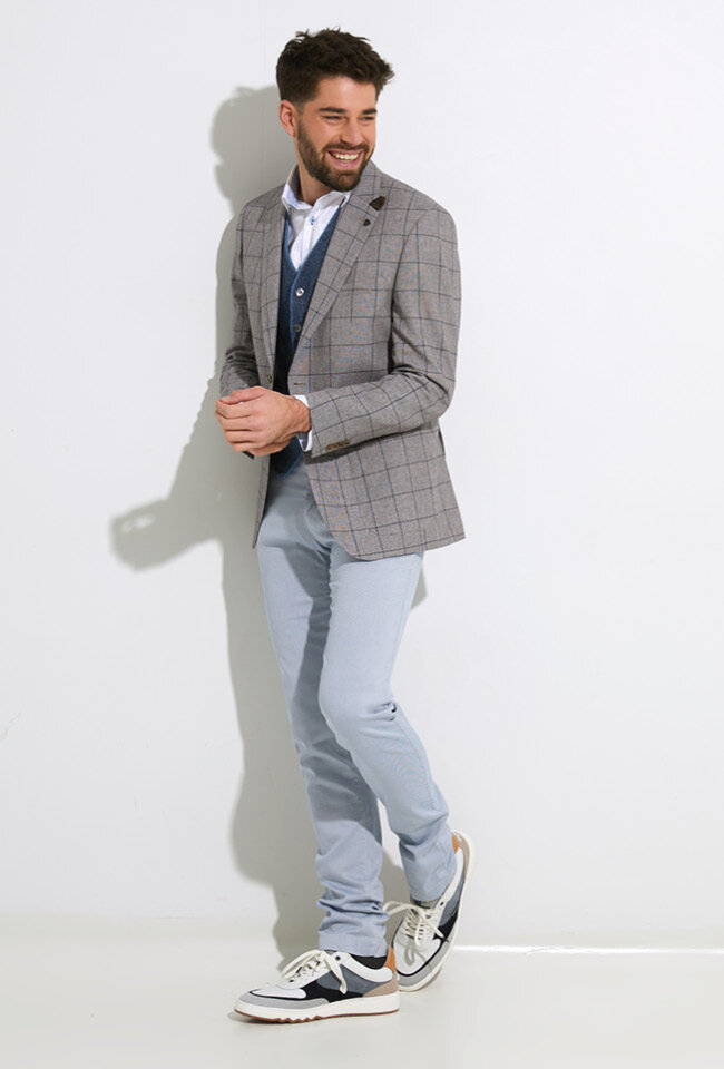 Lichtblauwe chino broek Sidney Zilton