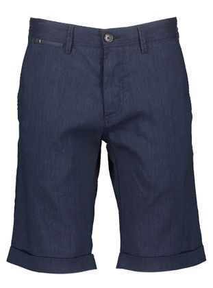 Zilton Donkerblauwe short met linnen Klint