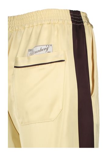 Vanille kleurige broek met elastiek Idao Margaux Lonnberg