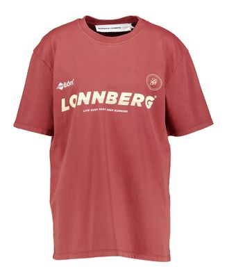 Bordeaux katoenen t-shirt met opdruk Josh Margaux