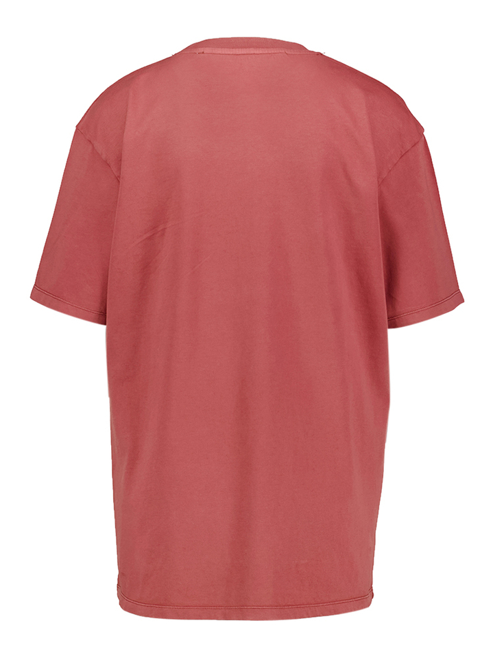 Bordeaux katoenen t-shirt met opdruk Josh Margaux 