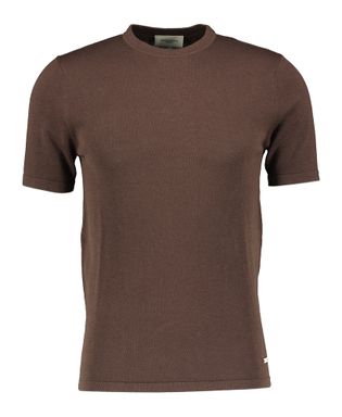 Seven Dials Donkerbruine T-shirt Chestpocket