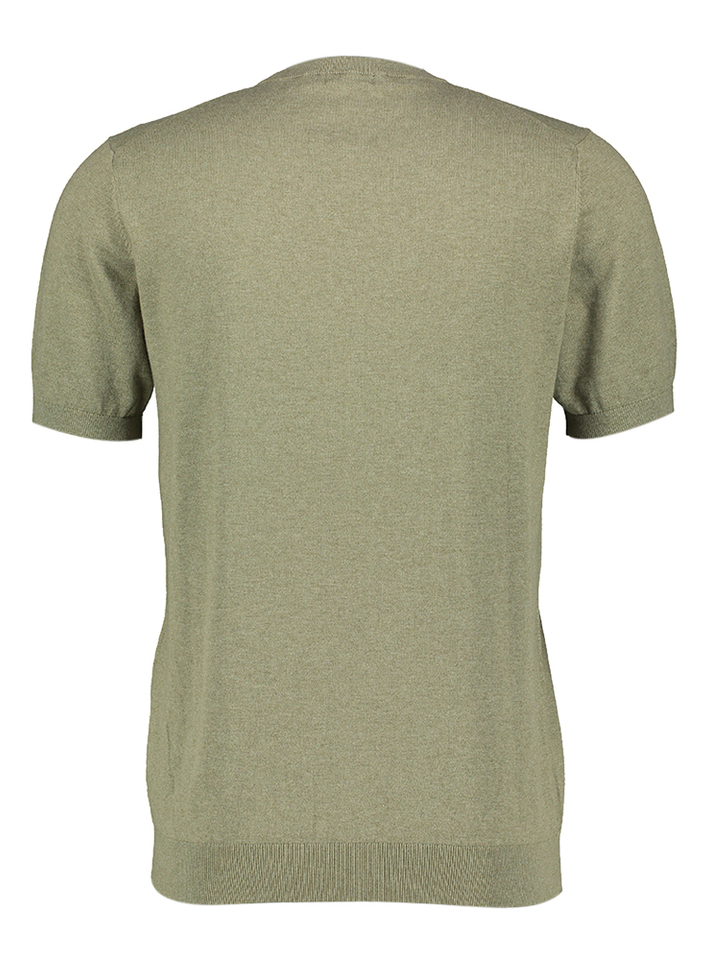 Kaki pull met korte mouwen Monty 7SQR