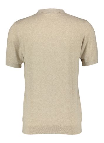 Zandkleurige polo met korte mouwen Archie 7SQR
