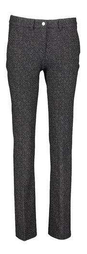 Zwarte comfortabele broek met print Brax
