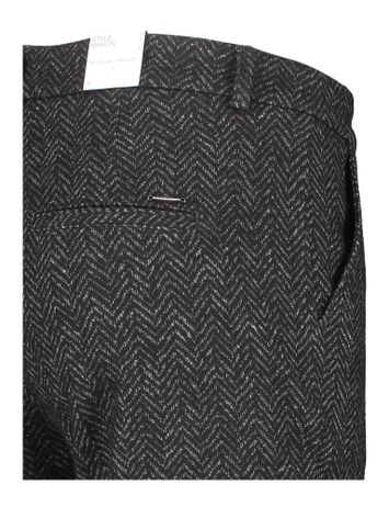 Zwarte comfortabele broek met print Brax