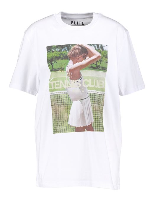 Witte T-shirt met opdruk Tenn Elite