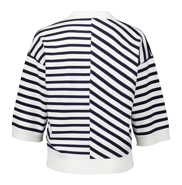 Witte trui met blauwe strepen Marie Mero