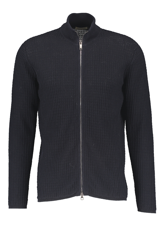 Donkerblauwe gilet met rits Zipper Jacket Phil Petter