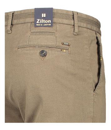 Bruine slim fit chino Steam Zilton