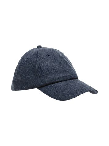 Donkerblauwe wollen pet Selected 