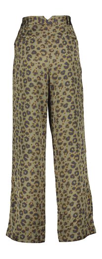 Kakigroene broek met print Bloy BA&SH