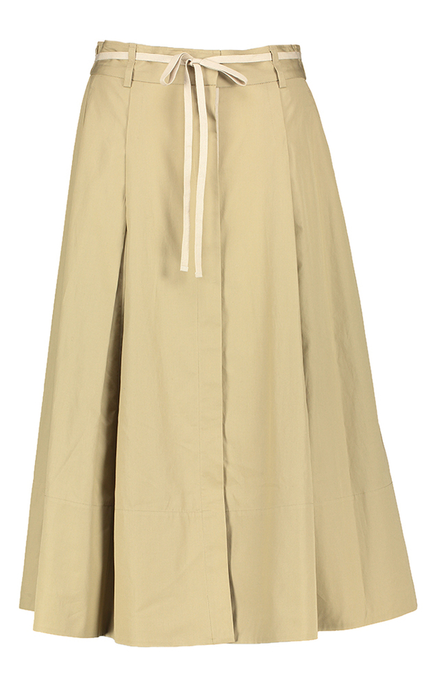 Beige A-lijn rokmet knopen Vince