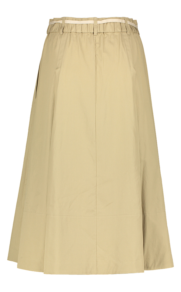 Beige A-lijn rokmet knopen Vince