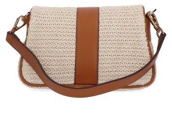 Beige/cognac handtas Laurent David