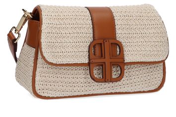 Beige/cognac handtas Laurent David