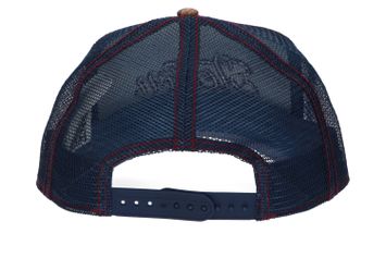 Blue vintage print pet Trucker Stetson 