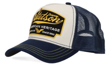 Blue/white pet Trucker Stetson