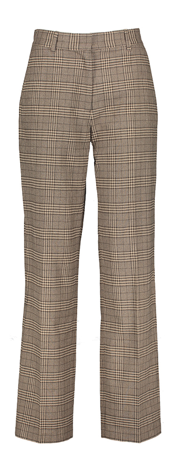 Beige geruite geklede broek  Olaf