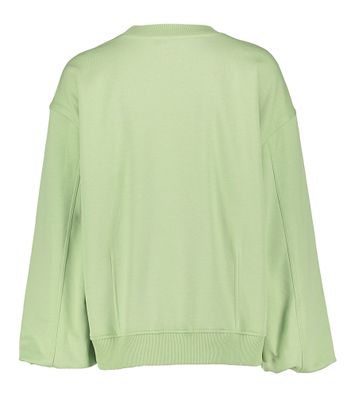 Groene sweater met pofmouw Akira Our Sweater 
