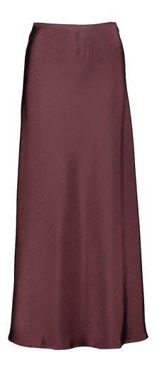 Bordeaux rok in satijnlook met elastiek Vicky Heavy Sateen Neo Noir