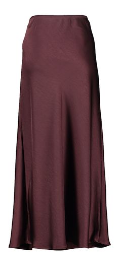 Bordeaux rok in satijnlook met elastiek Vicky Heavy Sateen Neo Noir
