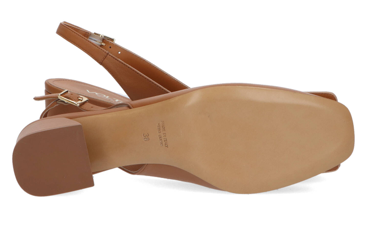 Tek beige sandalen met hak Voltan