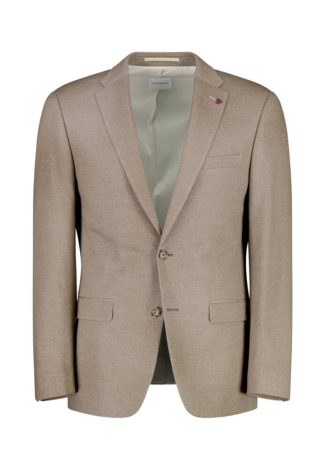 Beige kostuumblazer slim fit Roy Robson