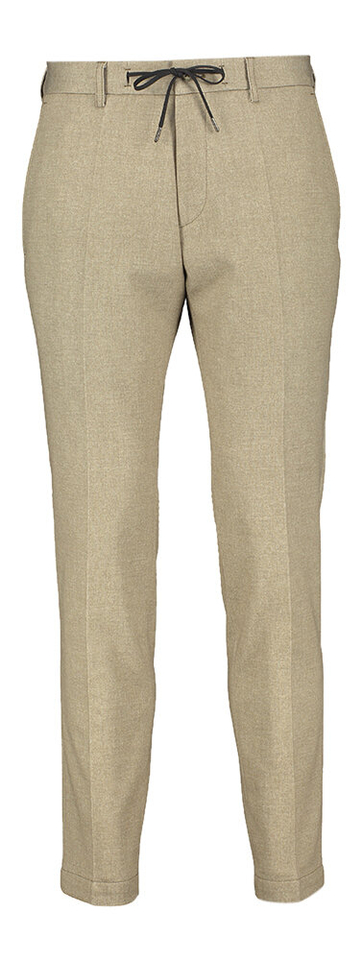 Beige geklede slim fit broek Roy Robson