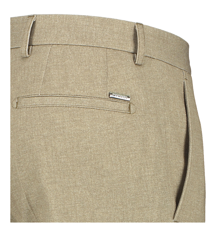 Beige geklede slim fit broek Roy Robson