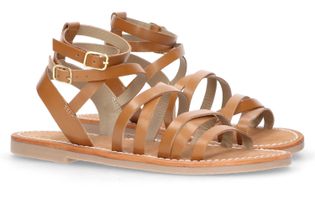 L'atelier tropezien Cognackleurige sandalen L'Atelier Tropézien