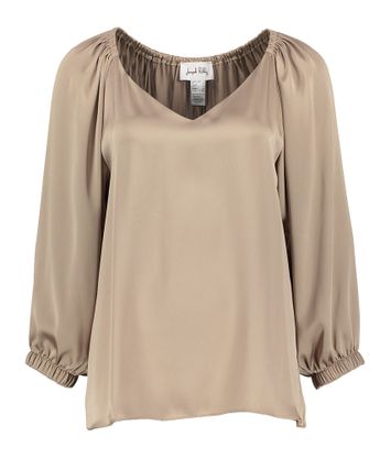 Beige glanzende bloes Joseph Ribkoff 
