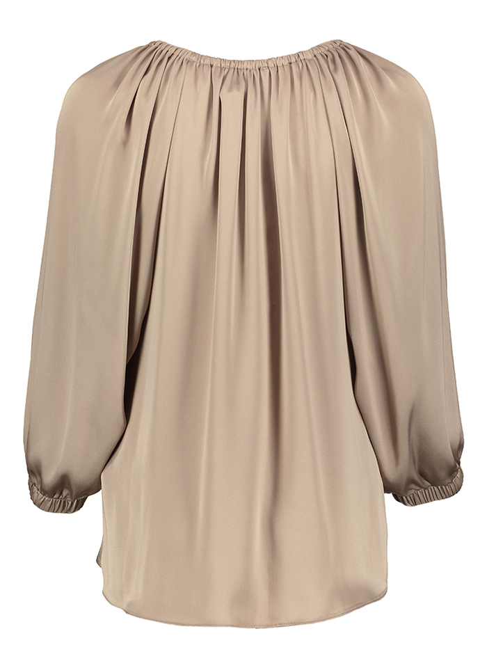 Beige glanzende bloes Joseph Ribkoff