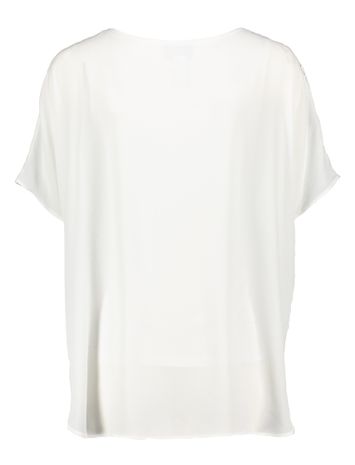 Witte bloes met broderie Joseph Ribkoff